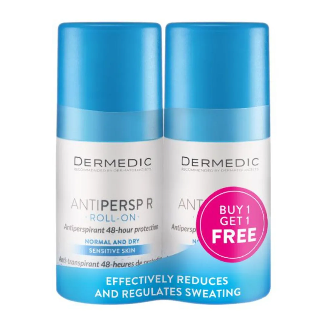 DERMEDIC Antipersp R Roll‑On Antiperspirant 1+1 Free - 60g